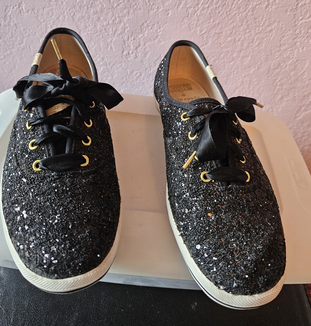 Kate Spade black Glitter Women's Shoes